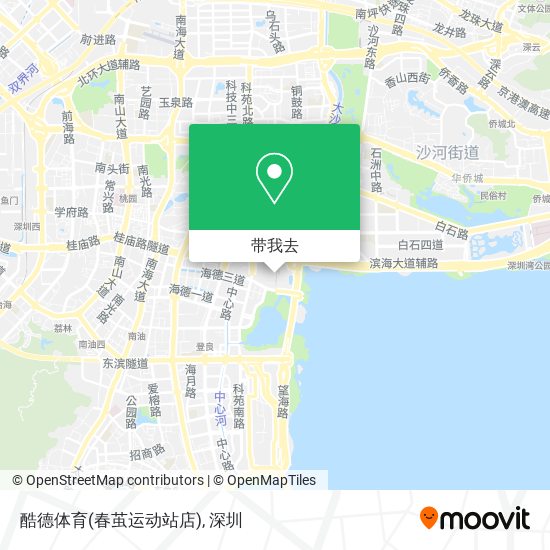 酷德体育(春茧运动站店)地图