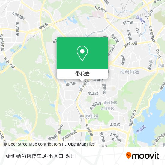 维也纳酒店停车场-出入口地图