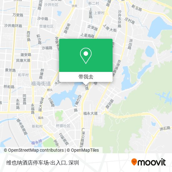 维也纳酒店停车场-出入口地图