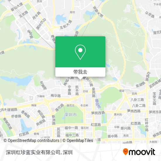 深圳红珍蓝实业有限公司地图