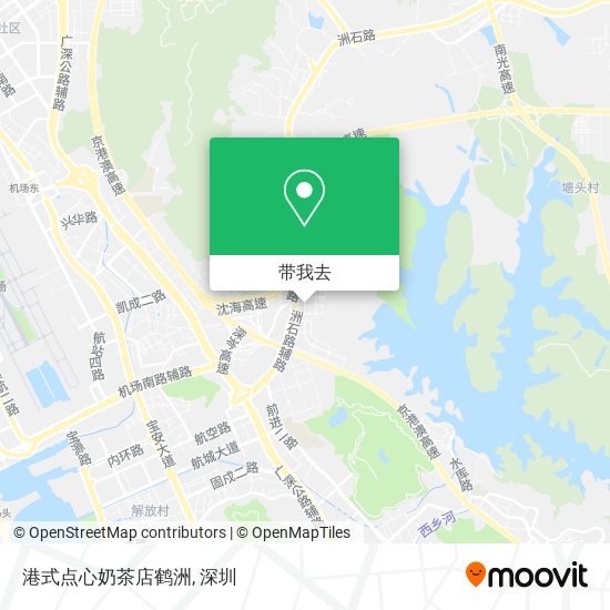 港式点心奶茶店鹤洲地图