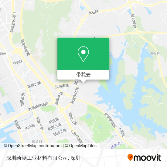 深圳绮涵工业材料有限公司地图