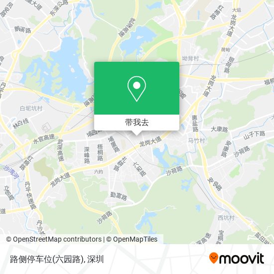路侧停车位(六园路)地图