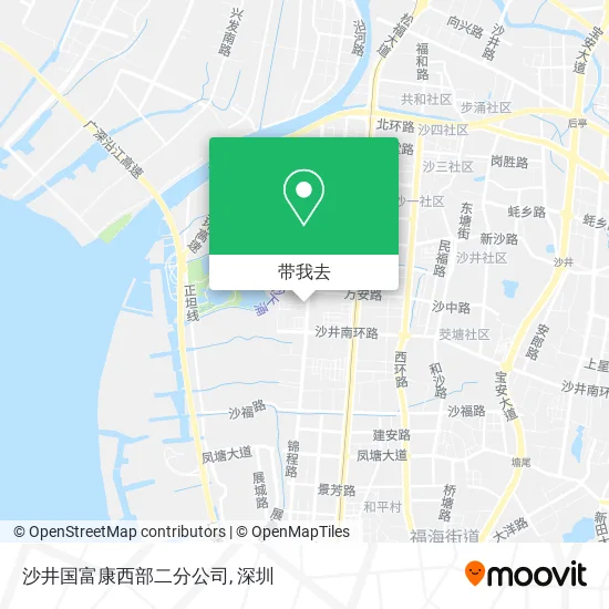 沙井国富康西部二分公司地图