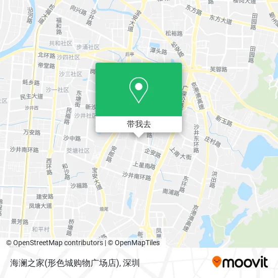 海澜之家(形色城购物广场店)地图