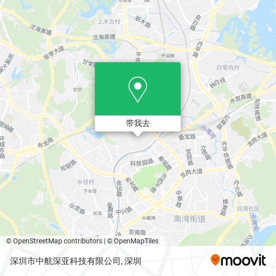 深圳市中航深亚科技有限公司地图