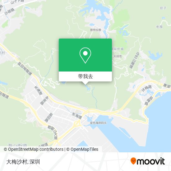 大梅沙村地图
