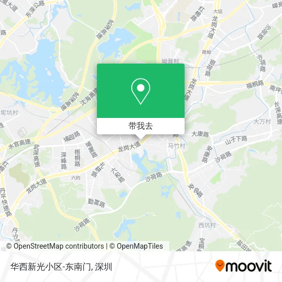 华西新光小区-东南门地图