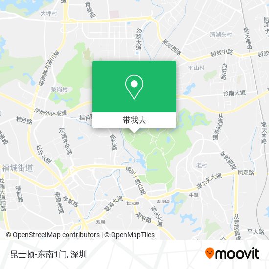 昆士顿-东南1门地图
