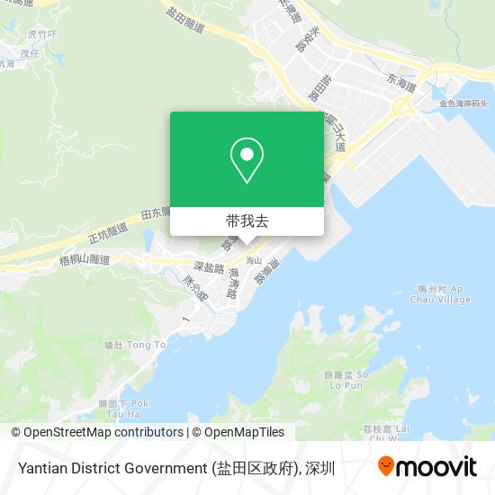 Yantian District Government (盐田区政府)地图