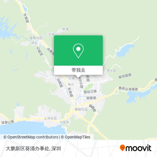 大鹏新区葵涌办事处地图