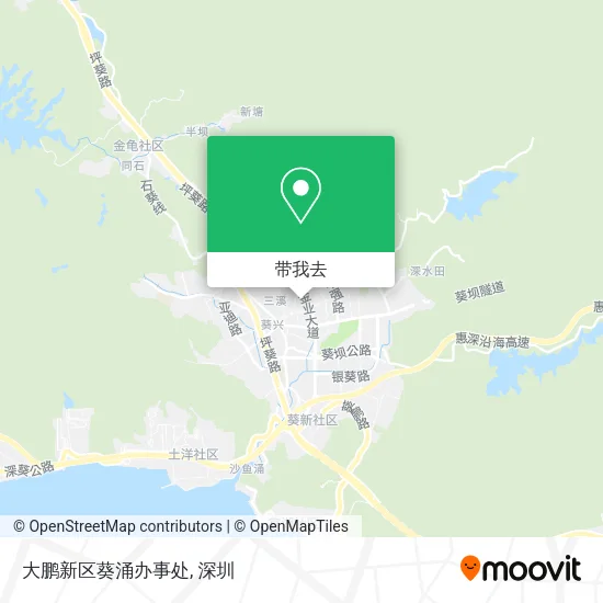 大鹏新区葵涌办事处地图