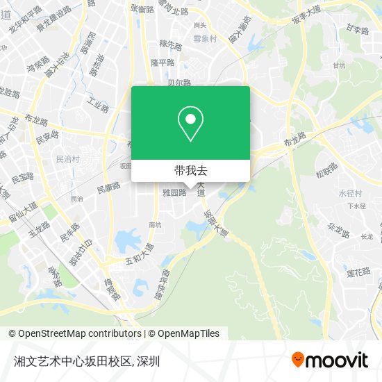 湘文艺术中心坂田校区地图