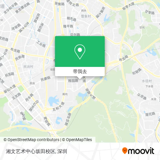 湘文艺术中心坂田校区地图