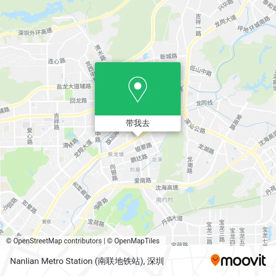 Nanlian Metro Station (南联地铁站)地图