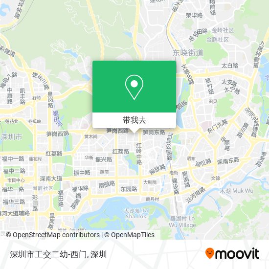 深圳市工交二幼-西门地图