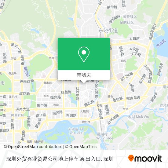 深圳外贸兴业贸易公司地上停车场-出入口地图