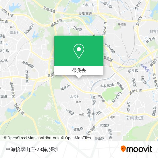 中海怡翠山庄-28栋地图
