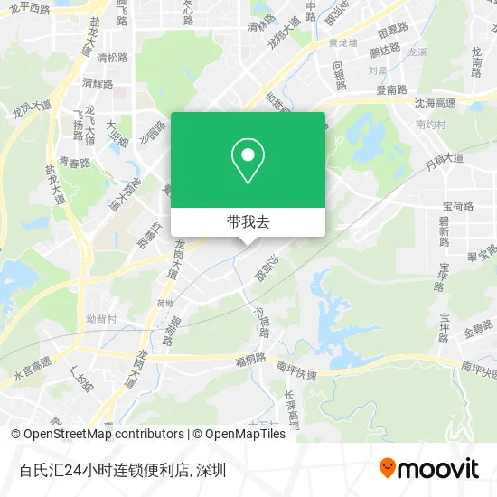 百氏汇24小时连锁便利店地图