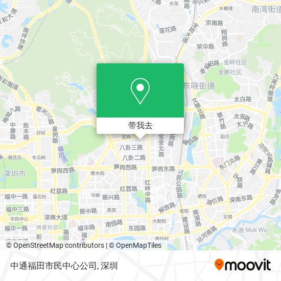 中通福田市民中心公司地图