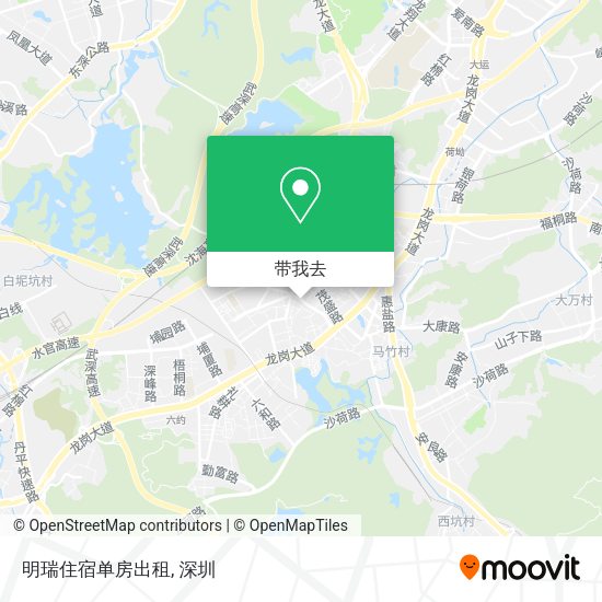 明瑞住宿单房出租地图