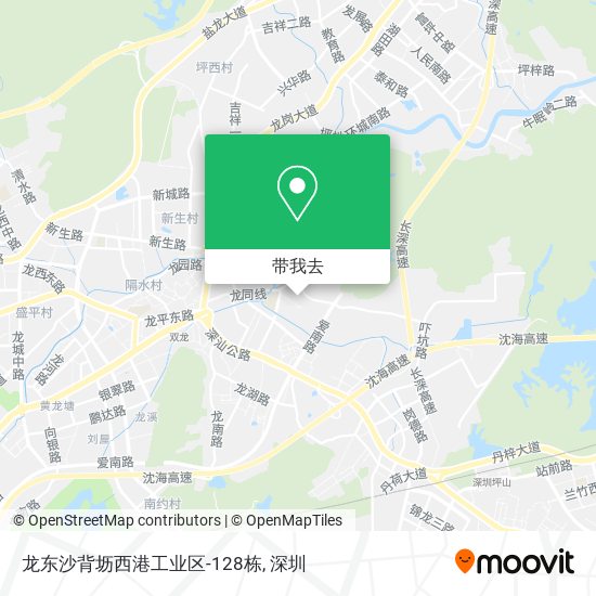 龙东沙背坜西港工业区-128栋地图