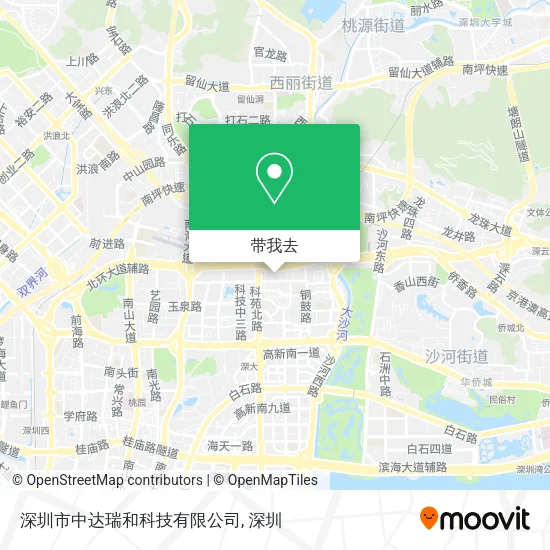 深圳市中达瑞和科技有限公司地图