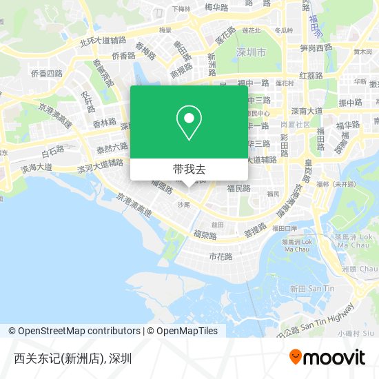 西关东记(新洲店)地图