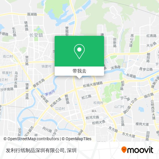 发利行纸制品深圳有限公司地图