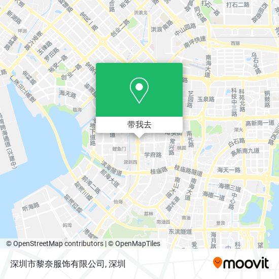 深圳市黎奈服饰有限公司地图