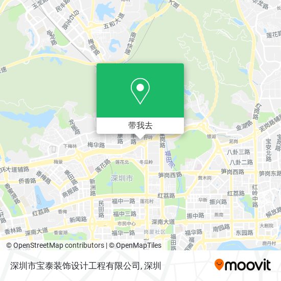 深圳市宝泰装饰设计工程有限公司地图