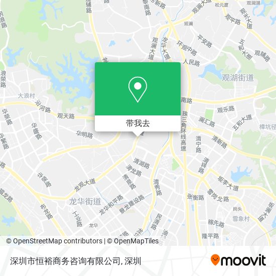 深圳市恒裕商务咨询有限公司地图