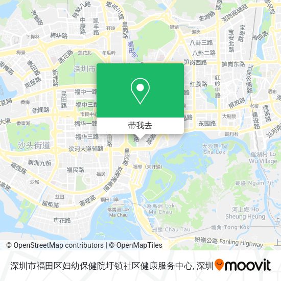 深圳市福田区妇幼保健院圩镇社区健康服务中心地图