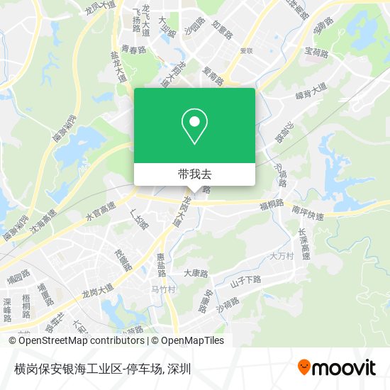 横岗保安银海工业区-停车场地图
