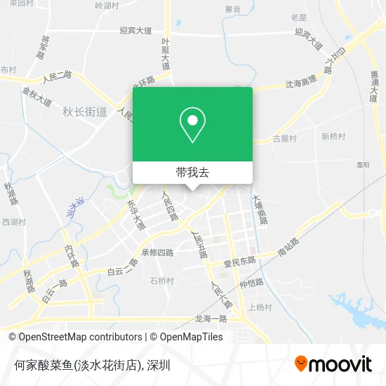 何家酸菜鱼(淡水花街店)地图