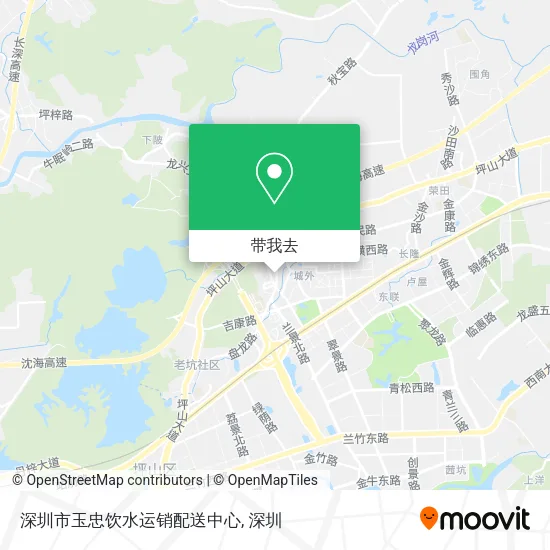 深圳市玉忠饮水运销配送中心地图