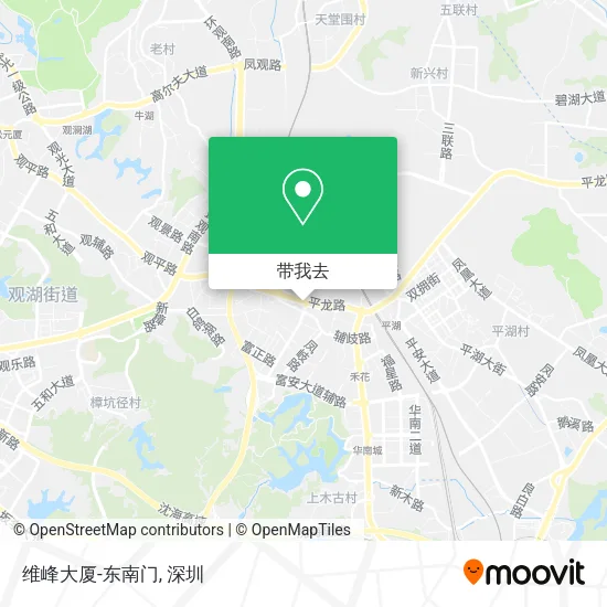 维峰大厦-东南门地图