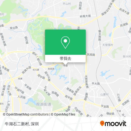 牛湖石二新村地图