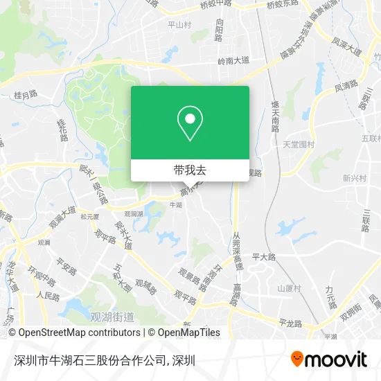 深圳市牛湖石三股份合作公司地图