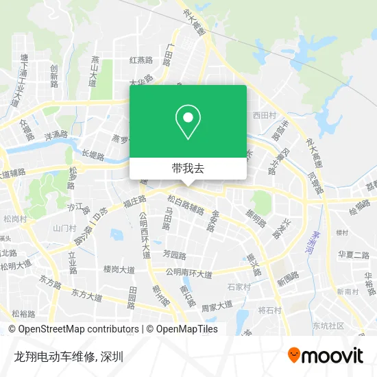 龙翔电动车维修地图