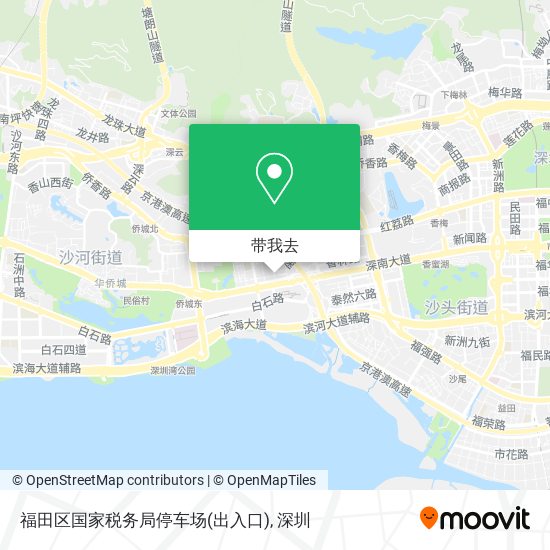 福田区国家税务局停车场(出入口)地图