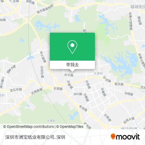 深圳市洲宝纸业有限公司地图