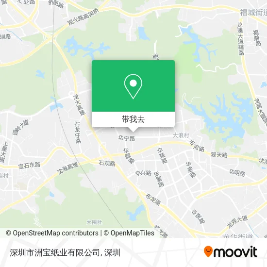 深圳市洲宝纸业有限公司地图