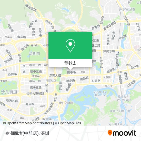 秦潮面坊(中航店)地图