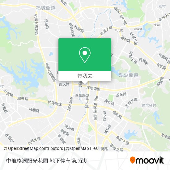 中航格澜阳光花园-地下停车场地图