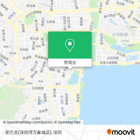 星巴克(深圳湾万象城店)地图