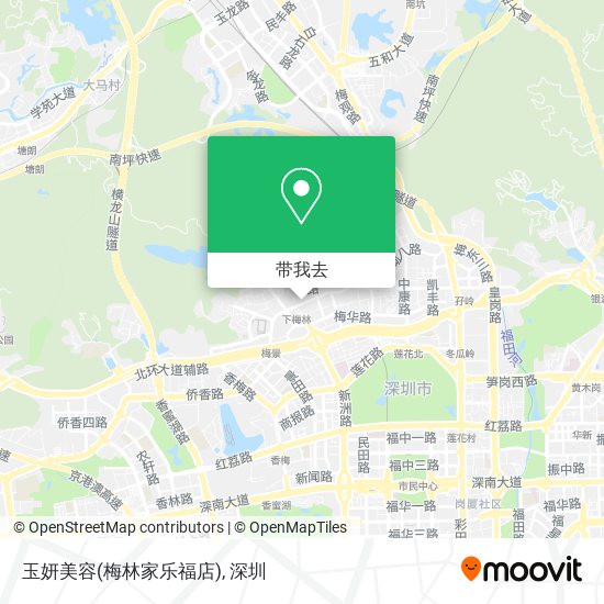 玉妍美容(梅林家乐福店)地图