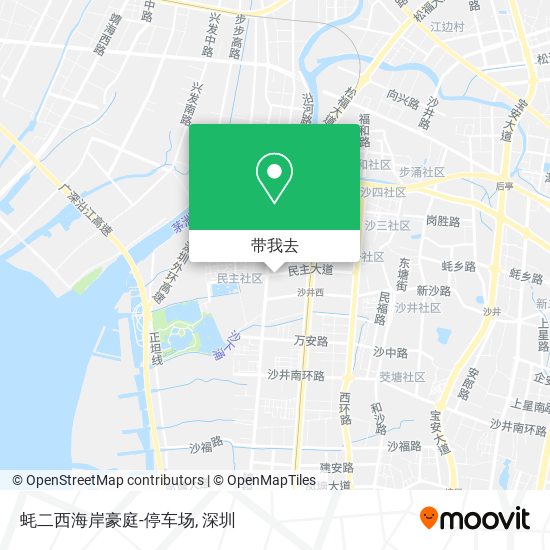 蚝二西海岸豪庭-停车场地图