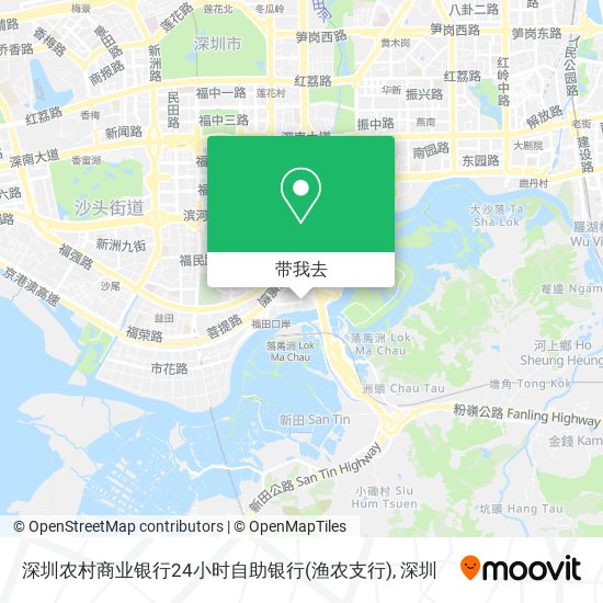 深圳农村商业银行24小时自助银行(渔农支行)地图