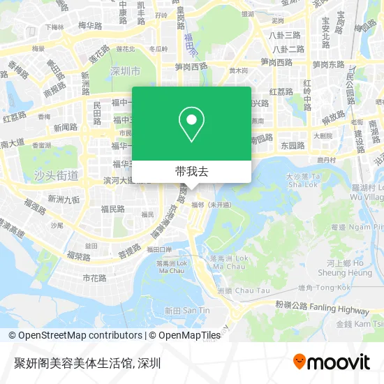 聚妍阁美容美体生活馆地图
